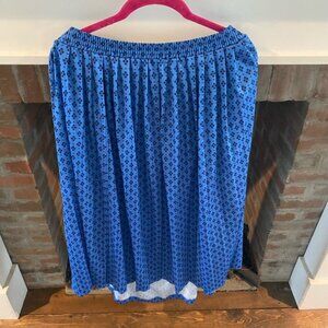 VINTAGE Women’s Midi Length Elastic Waist Plus Size Skirt size 22W Blue 1990’s